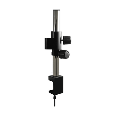 Microscope Post Clamp Stand, Heavy Duty, SKU ST02051202, three quarter front view