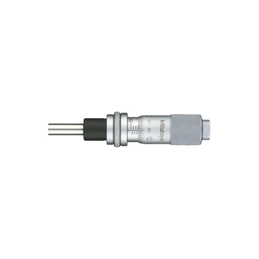 0-0.50″ Mechanical Micrometer Head Graduation 0.001″ 0.5"Flat Mechanical Micrometer Head (with Spindle Lock, Thimble Diameter: Dia. 13mm), SKU Mitutoyo-148-123-10, three quarter front view