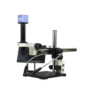 0.7-4.5X 2.0 Megapixels CMOS LED Light Boom Stand Video Zoom Microscope, SKU MZ02120403, three quarter front view