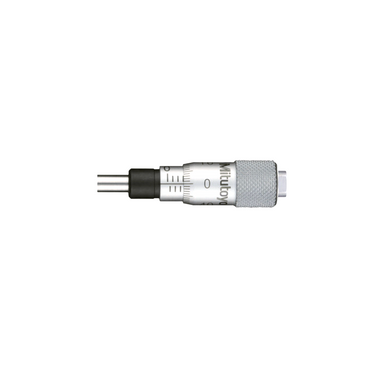 0-0.25″ Mechanical Micrometer Head Graduation 0.001″ 0.25" Flat Mechanical Micrometer Head, SKU Mitutoyo-148-202-10, three quarter front view