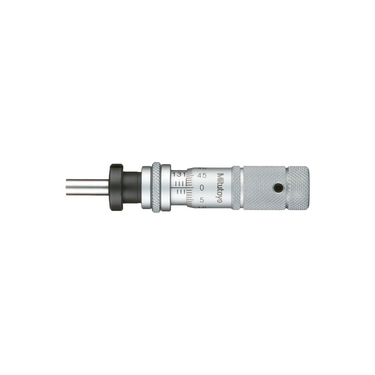 0-0.50″ Mechanical Micrometer Head Graduation 0.001″ 0.5" Flat with Clamp Nut Zero-Adjustable Mechanical Micrometer Head (with Spindle Lock, Thimble Diameter: Dia. 13mm, Reverse Reading), SKU Mitutoyo-148-862, three quarter front view