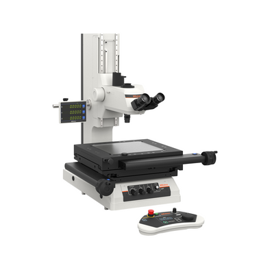 30X LED Dual Illuminated Light XY Stage Travel Distance 200x170mm Measuring Microscope (Motor-Driven Z-Axis Models), SKU Mitutoyo-176-891-13, three quarter front view