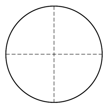 Broken Cross-Hair, SKU Mitutoyo-176-126, three quarter front view