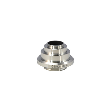 Leica Compatible 0.55X Microscope Camera Coupler C-Mount Adapter 34mm, SKU CP29521302, three quarter front view