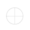 Microscope Eyepiece Reticle Cross Line Scale Dia. 21mm, SKU RT20102132, three quarter front view