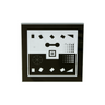 10x10mm/10x10 Net Grid,2x2mm/20x20 Net Grid Manufacturing Precision ±0.5μm Glass Multi-Pattern Calibration Target (64x64mm), SKU CT20040103, three quarter front view