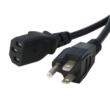 Length 1.2m Power Cable (US Plug), SKU EC02051203, three quarter front view