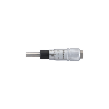 0-0.50″ Mechanical Micrometer Head Graduation 0.001″ 0.5" Flat Mechanical Micrometer Head (Thimble Diameter: Dia. 13mm, Reverse Reading), SKU Mitutoyo-148-831, three quarter front view
