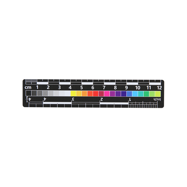 Low Gloss Double-Sided Scale Yes Double-Sided PVC Scale in Colors (12cm), SKU CT20051309, three quarter front view
