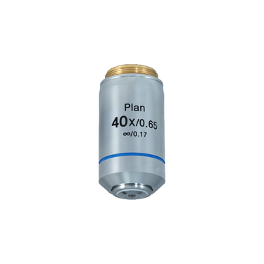 40X Infinity-Corrected Plan Achromatic Microscope Objective Lens, SKU BM13013531, three quarter front view