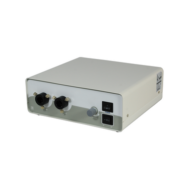 250W Halogen Fiber Optic Illuminator Microscope Light Source, SKU ML22311211, three quarter front view
