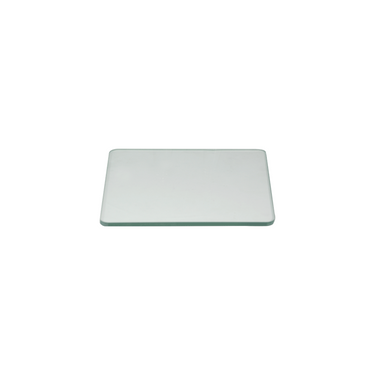 Microscope Stage Plate, Clear Glass 199x199x6mm for Metallurgical Microscope, SKU MT05165253, three quarter front view