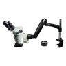 3.35-45X Polarizing LED Light Pneumatic Arm Binocular Zoom Stereo Microscope, SKU SZ02060784, three quarter front view