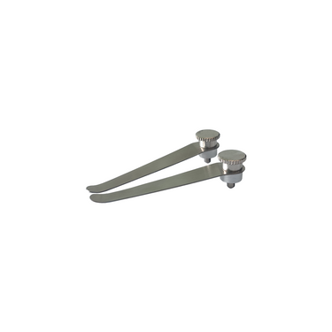 Microscope Stage Clips (Pair) for Polarizing Microscopes, SKU PL03025291, three quarter front view