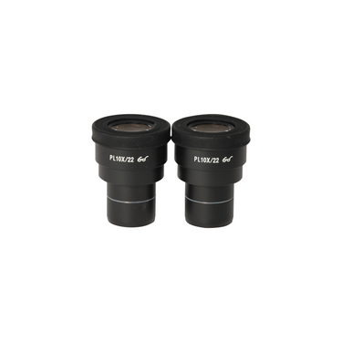 Eyepiece Field of View Dia. 22mm 10X High Eyepoint Eyepiece (Pair), SKU BM05112211, three quarter front view