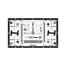 Wavelength 850-940nm 4000-Line Resolution Test Chart (1500x870mm), SKU CT20071403, three quarter front view