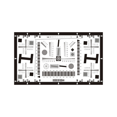 Wavelength 850-940nm 4000-Line Resolution Test Chart (1500x870mm), SKU CT20071403, three quarter front view