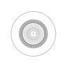 Net Grid Reticle ( Dia. 20mm), SKU RT20106121, three quarter front view