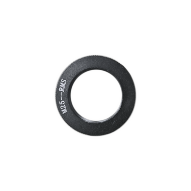 M25x0.75mm / 4/5″x1/36″ Objective Convertible Adapter, SKU OB02014922, three quarter front view