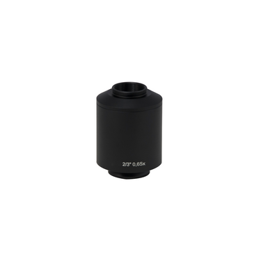 Zeiss Compatible 0.65X Microscope Camera Coupler C-Mount Adapter 30mm, SKU CP29531401, three quarter front view