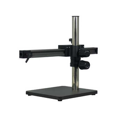 Horizontal Arm Length 550mm Vertical Post Height 384mm Gliding Arm Boom Stand, SKU ST02051901, three quarter front view