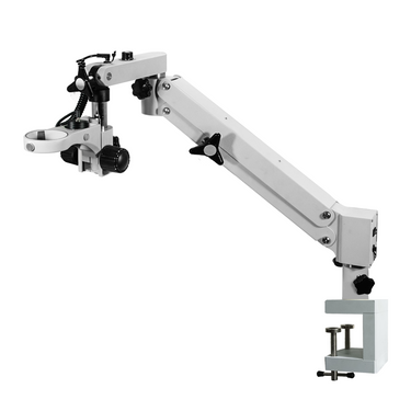 Arbor Length 195mm Arbor Diameter Dia. 32mm Focus Distance 50mm Horizontal Arm Length 450mm 76mm Surgical Pneumatic Arm, SKU ST02071932, three quarter front view