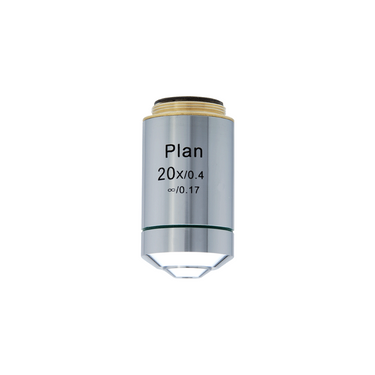 20X Infinity-Corrected Plan Achromatic Microscope Objective Lens, SKU BM03023431, three quarter front view