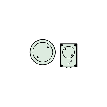 Polarization Unit C Wide VMU, SKU Mitutoyo-378-719, three quarter front view