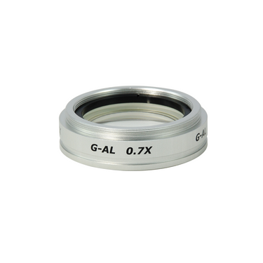 0.7X Auxiliary Objective Barlow Lens for SZ1701 Zoom Stereo Microscope, Screw Thread:M55x0.75mm, SKU SZ17014311, three quarter front view