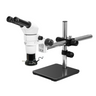 8-80X LED Light Boom Stand Binocular Parallel Zoom Stereo Microscope, SKU PZ02040423, three quarter front view