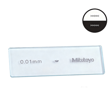 Linear 1mm/100/0.01mm Stage Micrometer, SKU Mitutoyo-375-056, three quarter front view