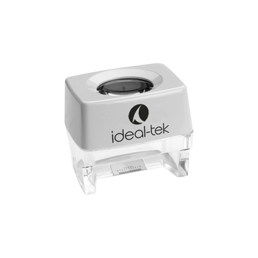10mm/100 Div 8X Magnifier with Scale (Desktop), SKU Ideal-818-01, three quarter front view