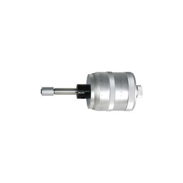 Mechanical Micrometer Head, Range 0-25mm/0-1 in., SKU MS24016101, three quarter front view