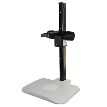 Microscope Track Stand, 39mm Coarse Focus Rack, 520mm Track Length, SKU ST02031301, three quarter front view
