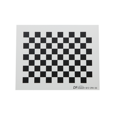 Manufacturing Precision ±0.5μm Aerospace Aluminum Checkerboard Calibration Target (290x230mm 12x9), SKU CT20020301, three quarter front view