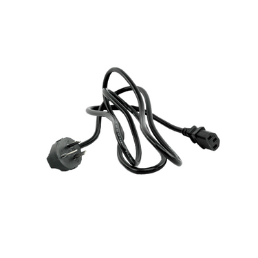 Power Cord IEC-320-C13 to CN China 3 Pin Plug, 1.8m (6 ft), SKU EC02031201, three quarter front view