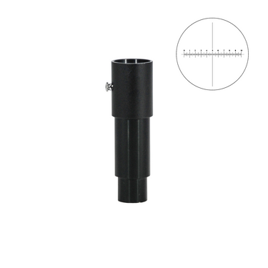 10mm/100 Div Stereo, Compound Compatible 0.5X Reticle Coupler, SKU BM13014142, three quarter front view