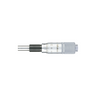 0-0.60″ Mechanical Micrometer Head Graduation 0.001″ 0.6" Flat Zero-Adjustable Mechanical Micrometer Head (Thimble Diameter: Dia. 15mm, Reverse Reading), SKU Mitutoyo-149-831, three quarter front view