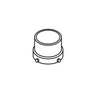 Extension Tube, SKU SCHOTT-Visi-157.569, three quarter front view