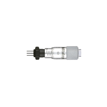 0-0.25″ Mechanical Micrometer Head Graduation 0.001″ 0.25" Flat with Clamp Nut Mechanical Micrometer Head, SKU Mitutoyo-148-204, three quarter front view