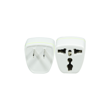 Universal to US 2 Pin Plug Power Adapter AC Travel Socket Converter 250V 10A, SKU EC02411101, three quarter front view