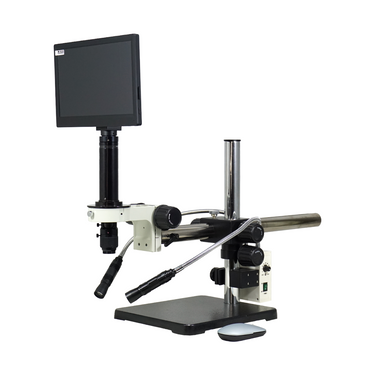 0.7-4.5X 2.0 Megapixels CMOS LED Light Boom Stand Video Zoom Microscope, SKU MZ02120405, three quarter front view