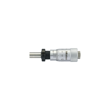 0-0.50″ Mechanical Micrometer Head Graduation 0.001″ 0.5" Flat with Clamp Nut Mechanical Micrometer Head (Thimble Diameter: Dia. 20mm), SKU Mitutoyo-148-358-10, three quarter front view