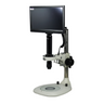 0.58-7X 2.0 Megapixels CMOS Post Stand LED Dual Illuminated Light Video Zoom Microscope, SKU MZ02130115, three quarter front view