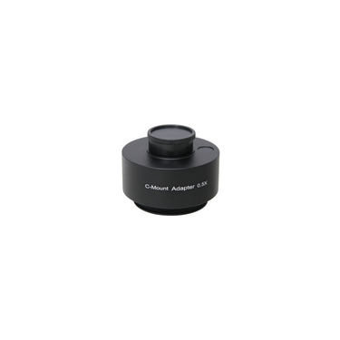 Stereo Compatible Adjustable 0.5X Coupler, SKU PZ05026131, three quarter front view