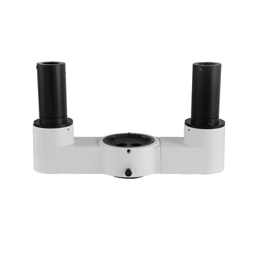 2 Port Photo/Video Beam Splitter Adapter True-Trinocular for Parallel Zoom Stereo Microscope, SKU PZ04015221, three quarter front view