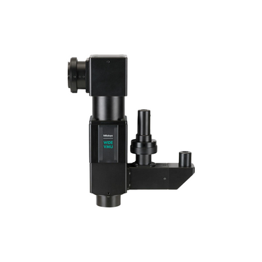 1X Laser Video Microscope Body (WIDE VMU-BDH), SKU Mitutoyo-378-518, three quarter front view