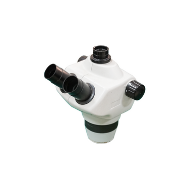 0.8-5X Zoom Ratio 1:6.3 Objective Working Distance 115mm Trinocular Zoom Body (without Eyepiece), SKU SZ17011141-0001, three quarter front view