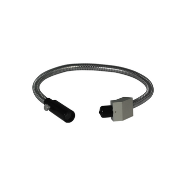 Gooseneck Light Guide Cable for Microscope Fiber Optic Illuminator, Length 460mm, Output Diameter 5mm, Input Diameter 6mm, SKU ML26931101, three quarter front view