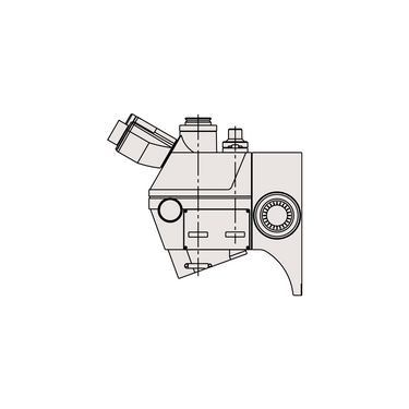 1X/2X Focus Distance 50mm Laser Video Microscope Body (FS70Z), SKU Mitutoyo-378-185-1, three quarter front view